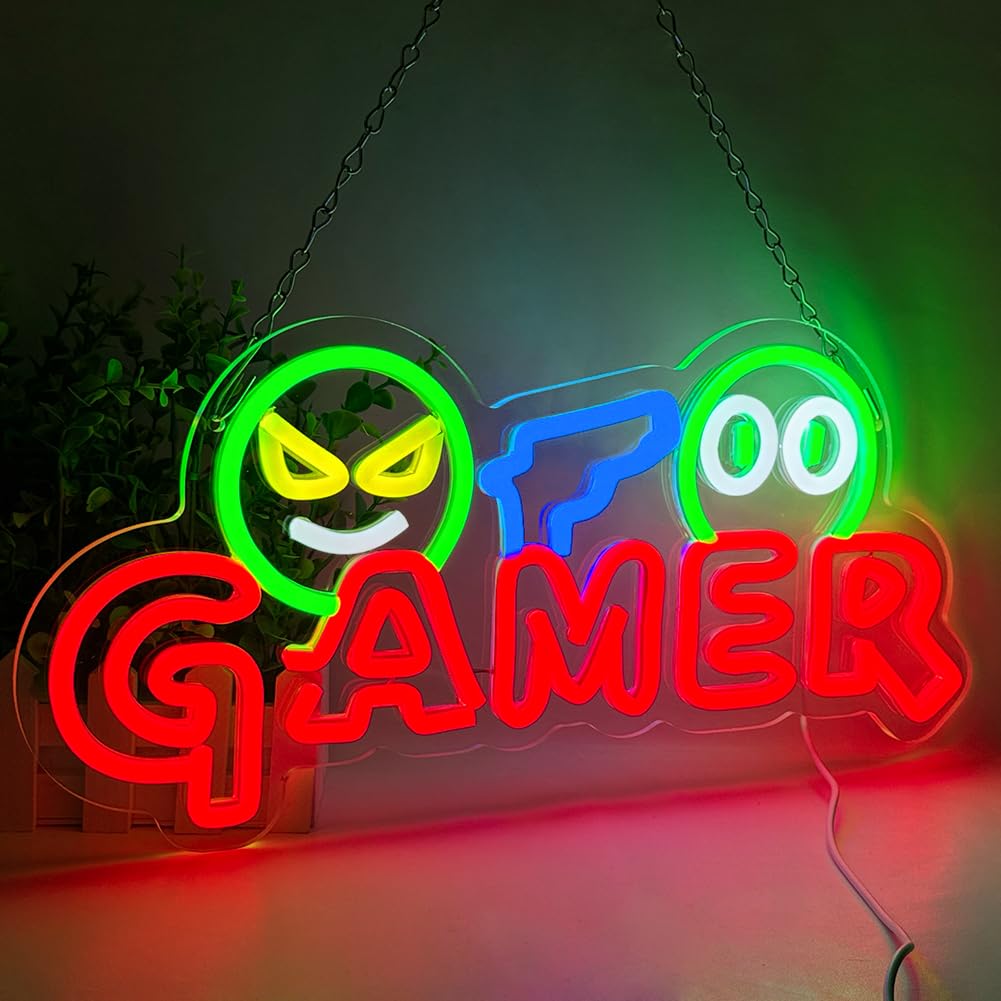 Room Lighting Bedroom Decor - Gamer Neon Sign LED Wandlamp Aanpasbare
