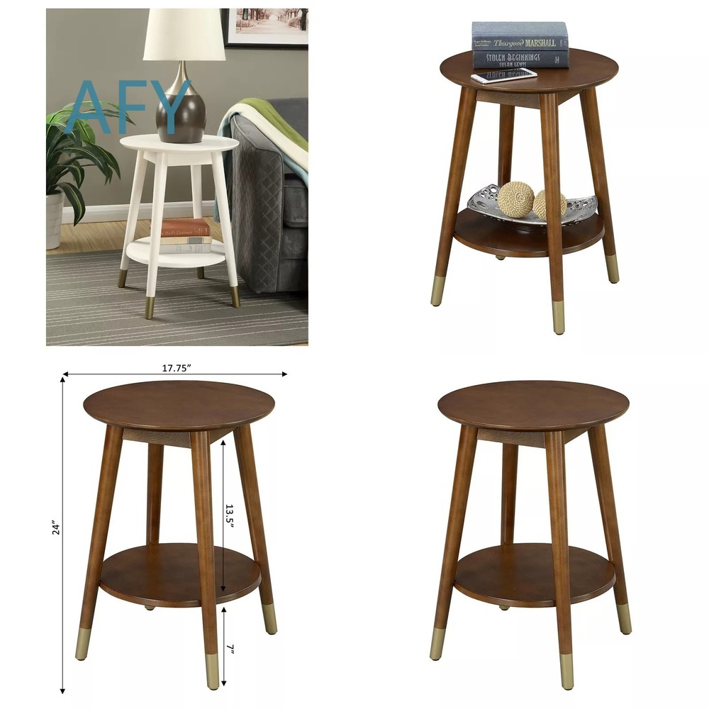Muji Home Storage - Houten bijzettafel met opbergvak onderaan voor