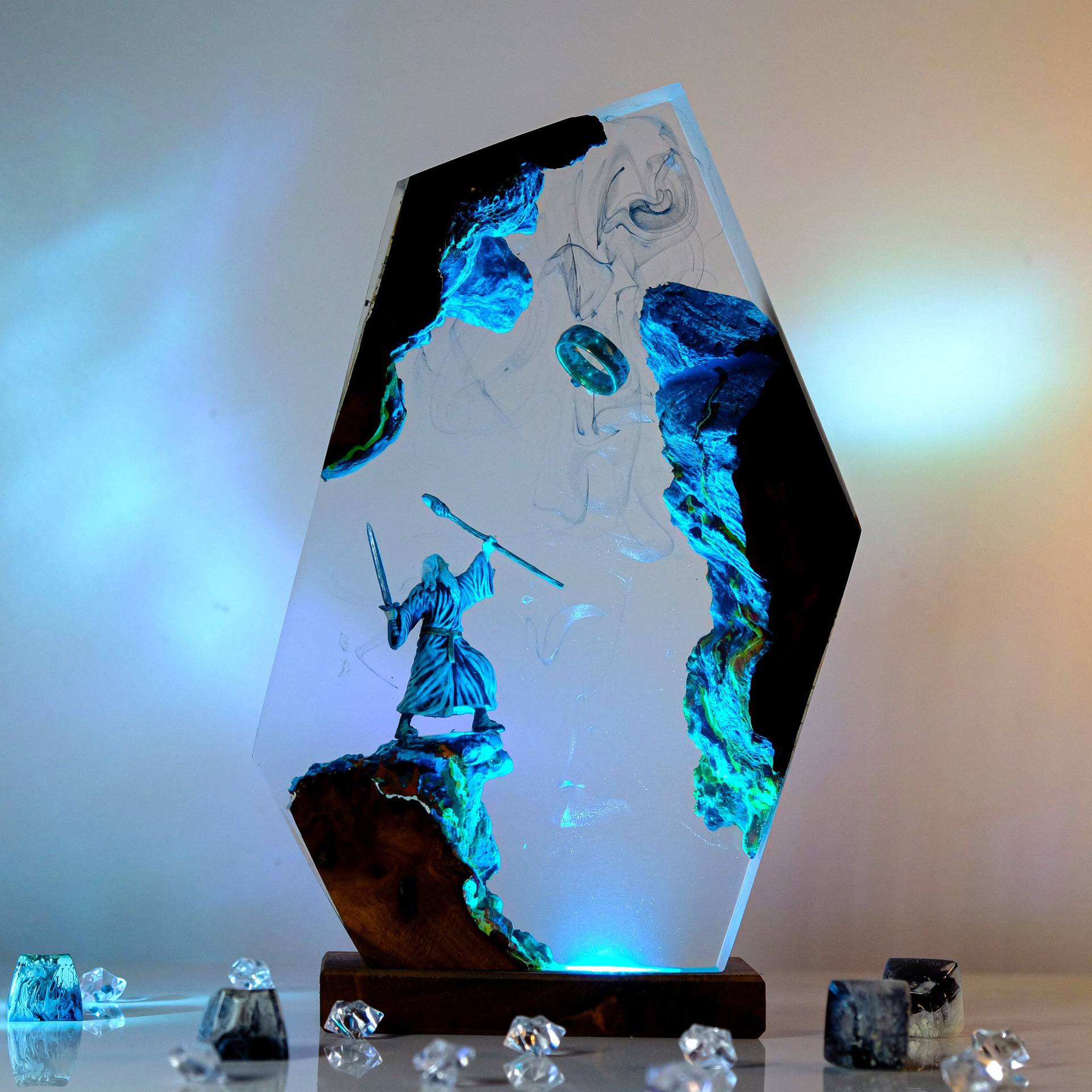 Lighting Decor Wedding - Filmscène Figuur Tafel Resin Lamp Magische