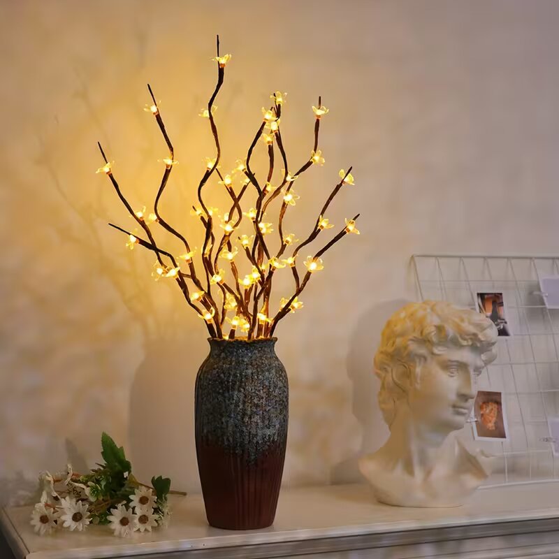 Home Decor Lighting Tree - 1/2PC 20LED Kersenbloesem Boomtak Verlichting Binnen
