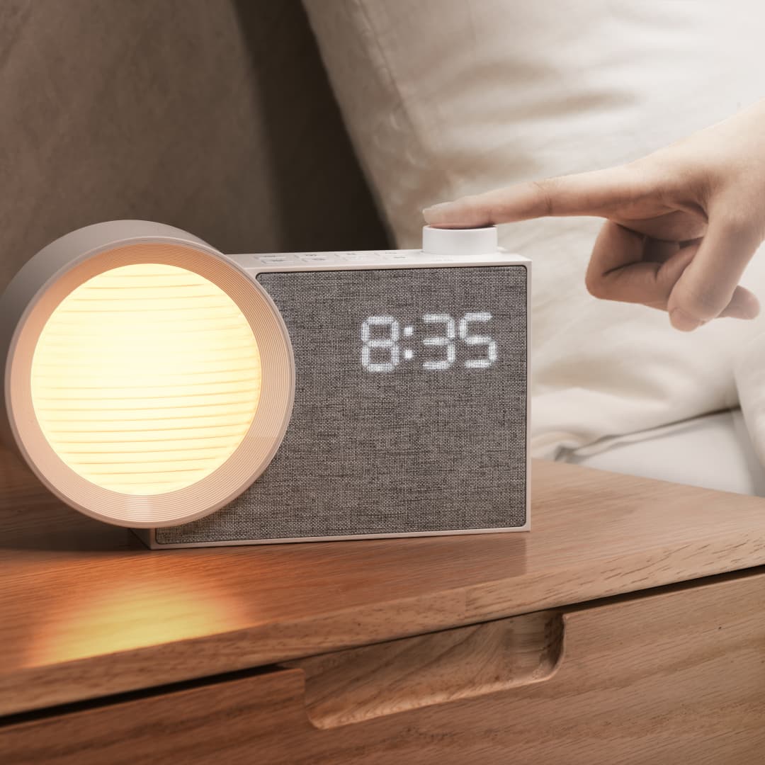 Room Lighting Bedroom Decor - WILIT LED Nachtlampje Wekker met Witte