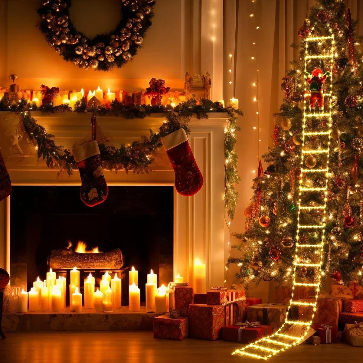 Led Ladder Licht Voor Santa Cl - Home Decor Lighting Tree recensie en prijs