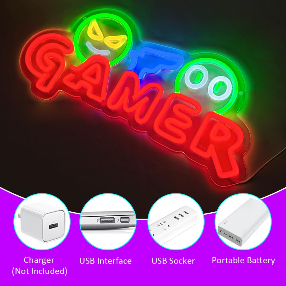 Gamer Neon Sign LED Wandlamp A - Room Lighting Bedroom Decor recensie en prijs