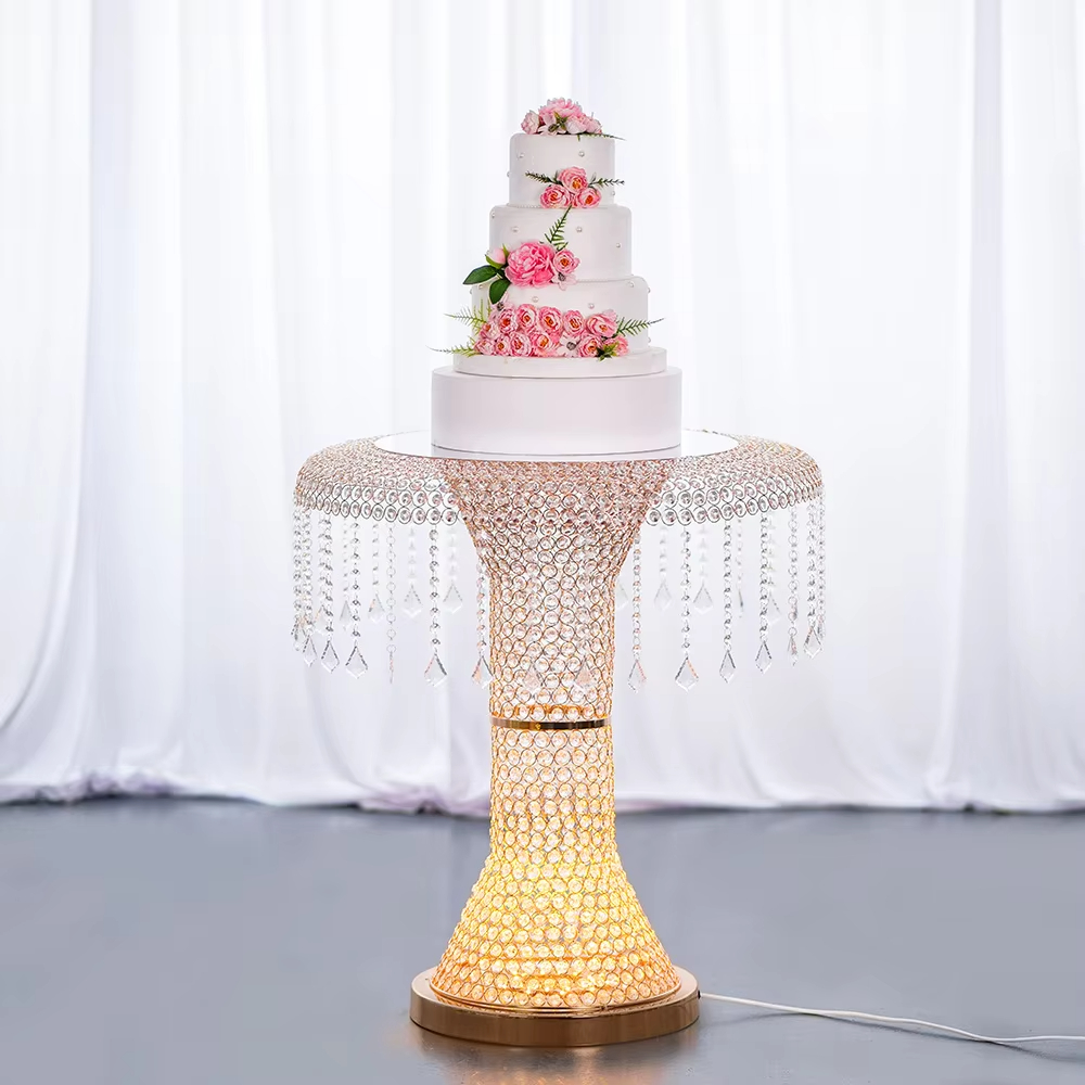 Luxe kristallen bruidstaartsta - Lighting Decoration Stand recensie en prijs
