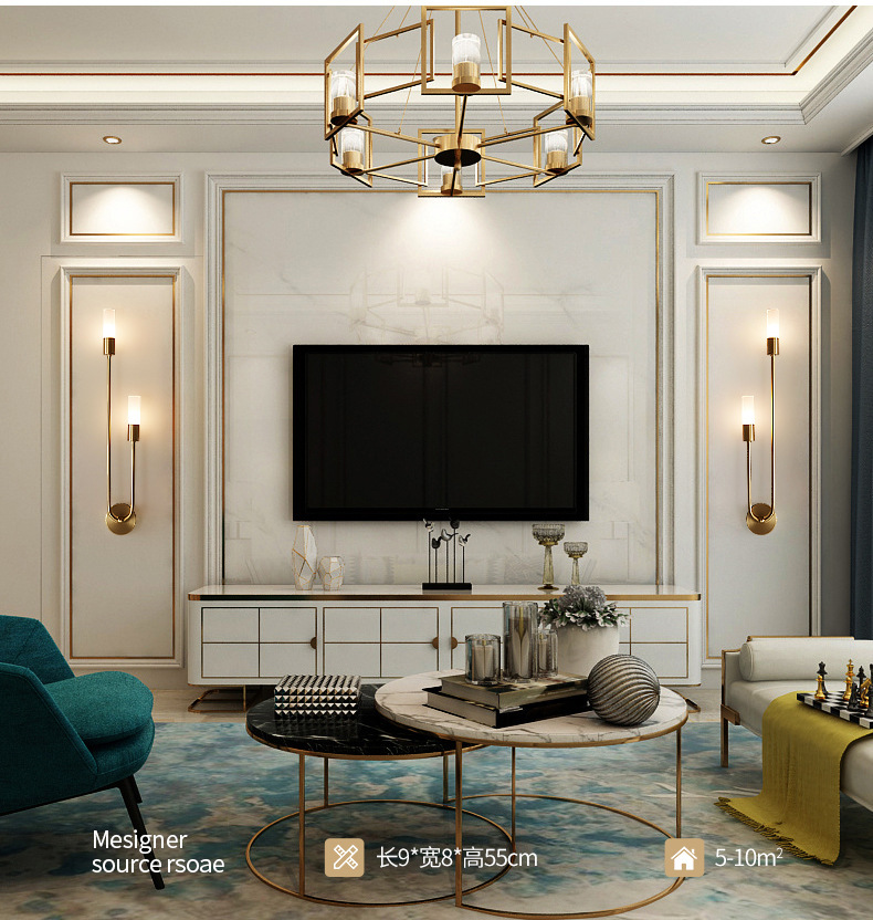Retro achtergrond woonkamer ga - Room Lighting Bedroom Decor recensie en prijs