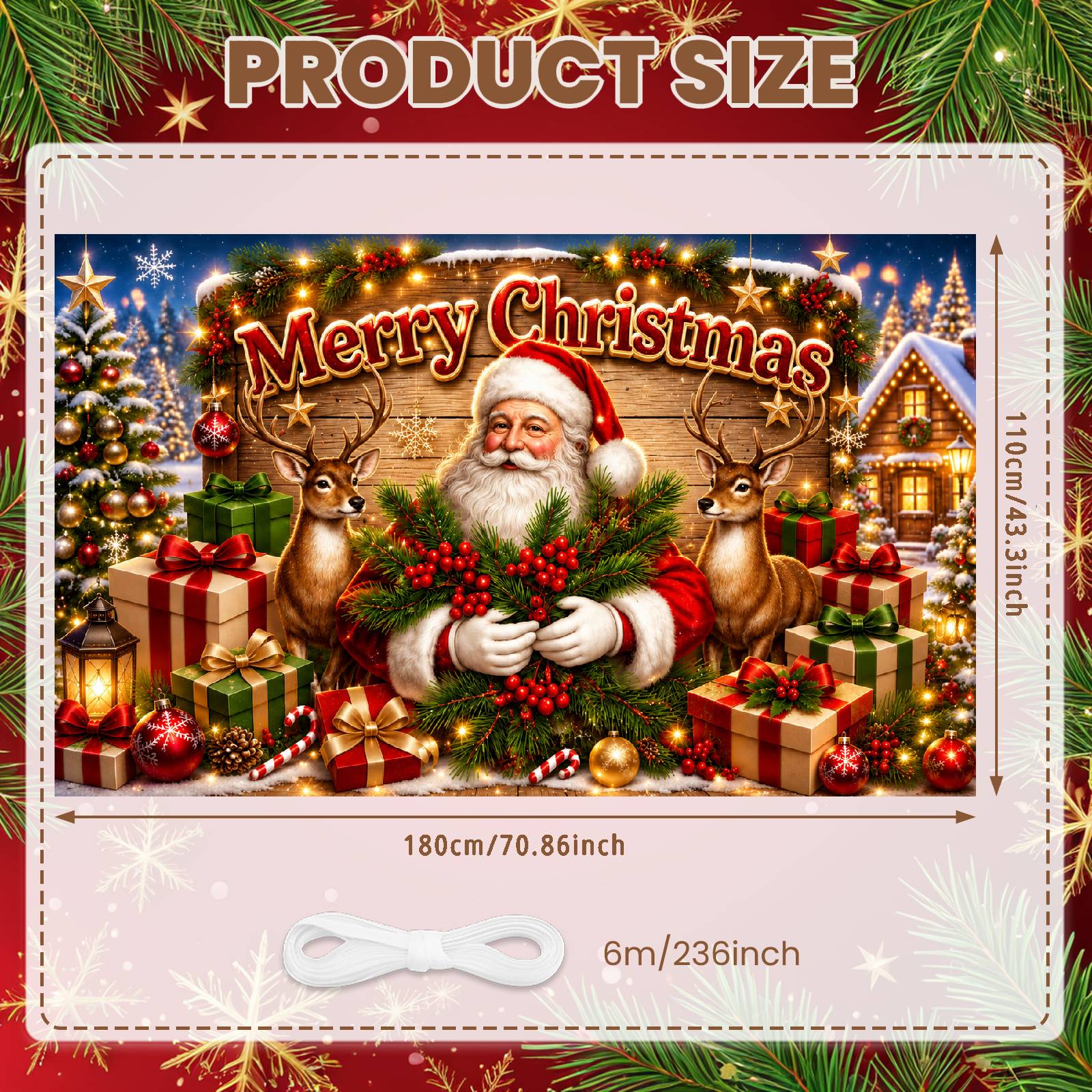 Feestelijke Banner voor Feestd - Lighting Effect Home Decor recensie en prijs