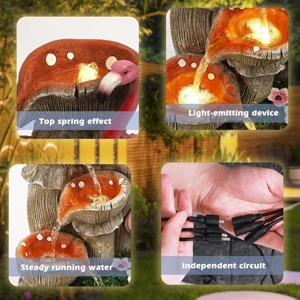 5-laags tuinwaterval met 5 LED - Lighting Decoration Stand recensie en prijs