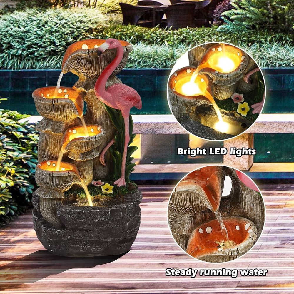 5-laags tuinwaterval met 5 LED - Lighting Decoration Stand recensie en prijs