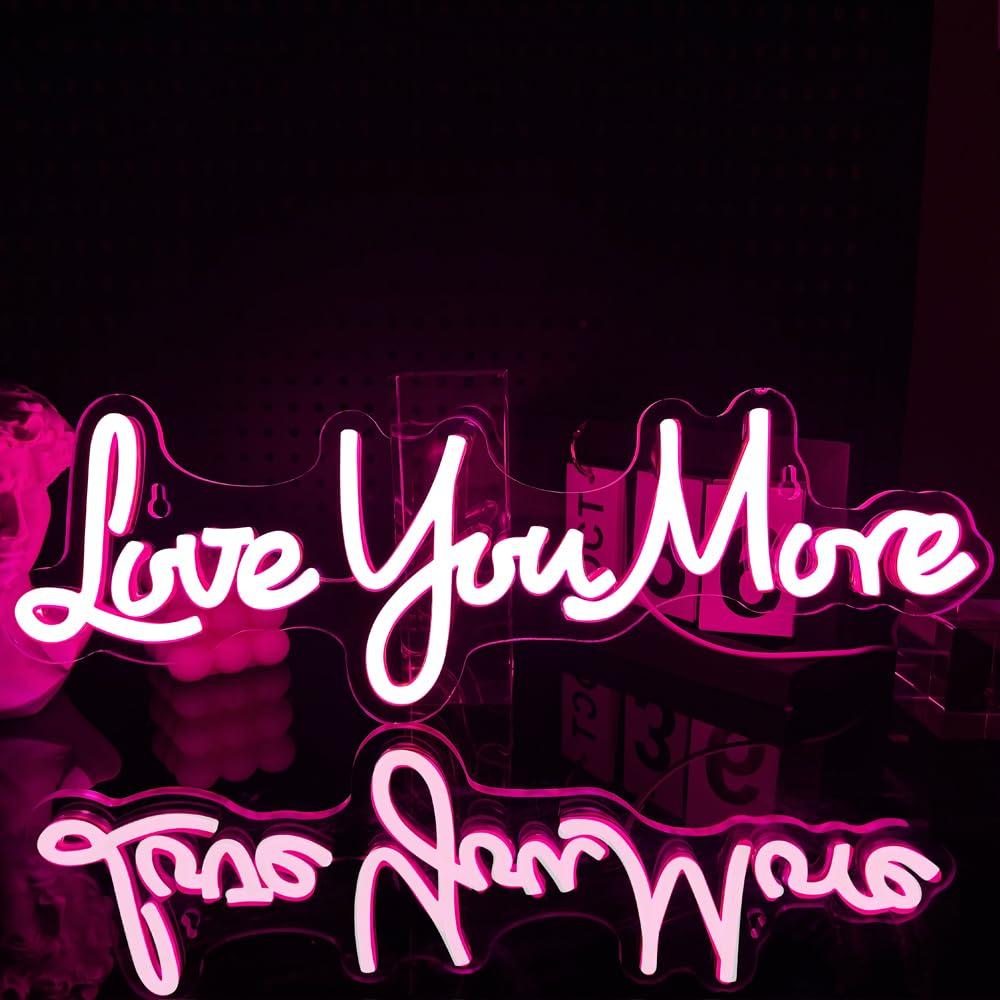 Love You More Neon Sign USB di - Lighting Decor And More recensie en prijs