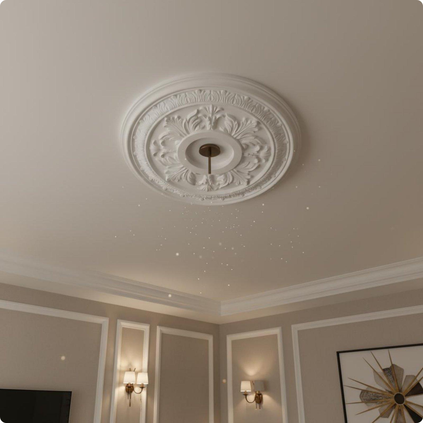 Gouden geëmbosseerde plafondla - Decor Lighting Fixtures recensie en prijs