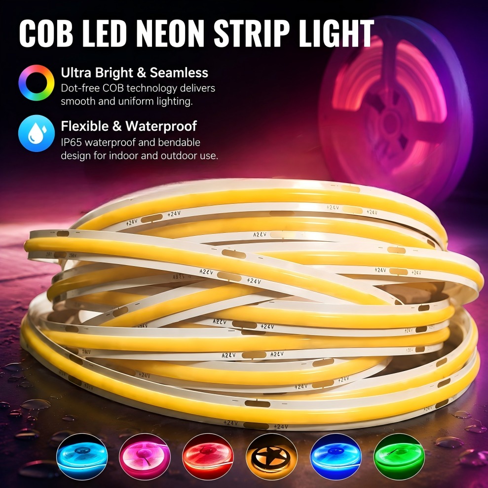 COB LED Strip DC12V/24V 320LED - Lighting Decor And More recensie en prijs