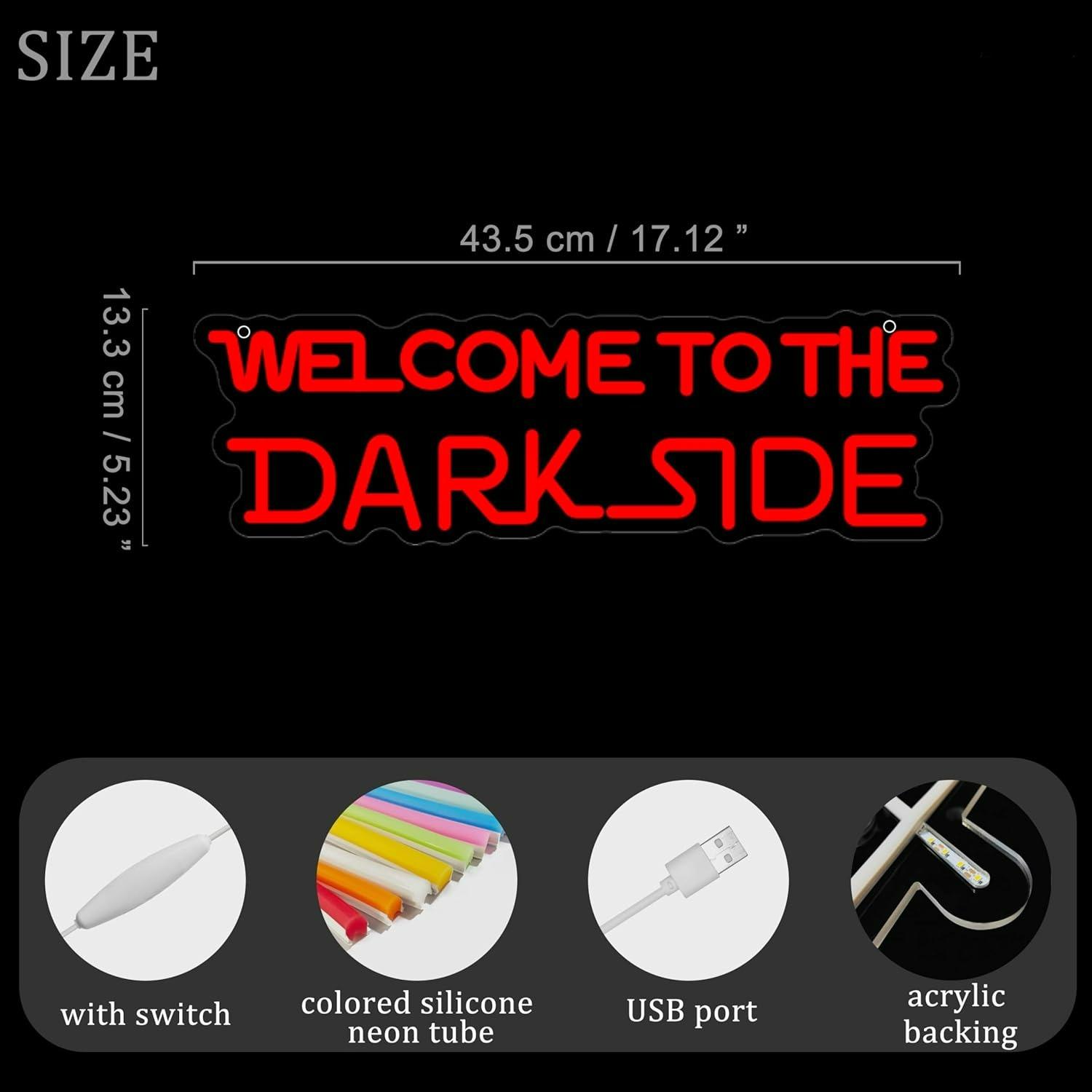 Welkom bij de Dark Side Neon S - Room Lighting Bedroom Decor recensie en prijs