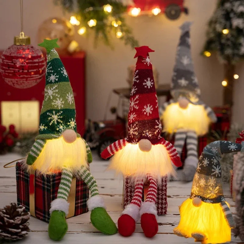 Kerst gezichtsloze pop kaboute - Home Decor Lighting Tree recensie en prijs