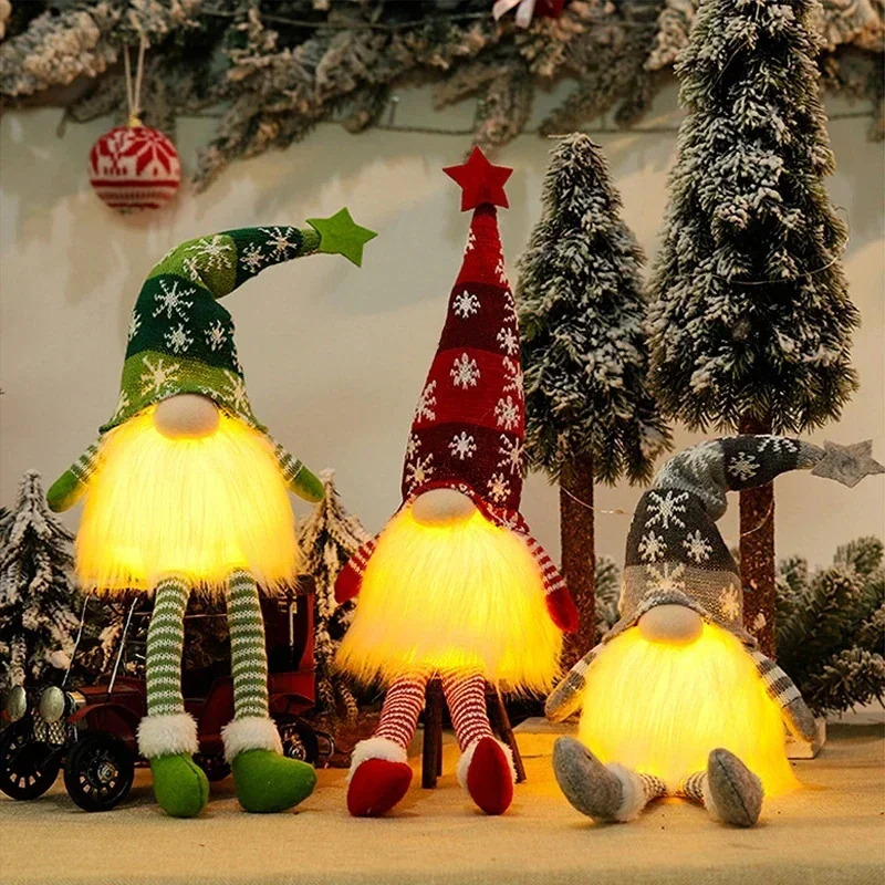 Kerst gezichtsloze pop kaboute - Home Decor Lighting Tree recensie en prijs